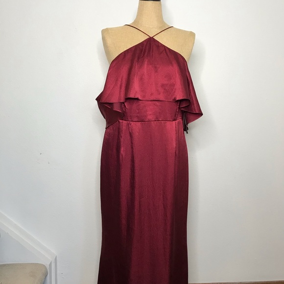 adrianna papell hammered satin dress